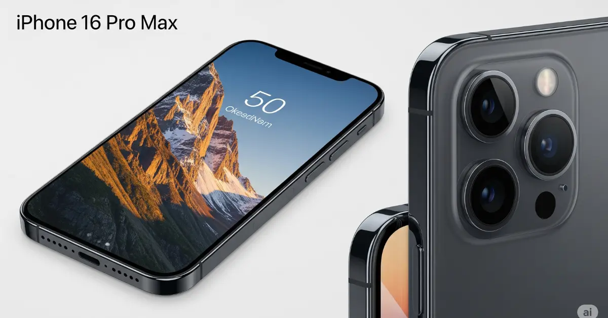 iPhone 16 Pro Max 2025 Leaked Design with A17 Pro Chip and Periscope Zoom Camera