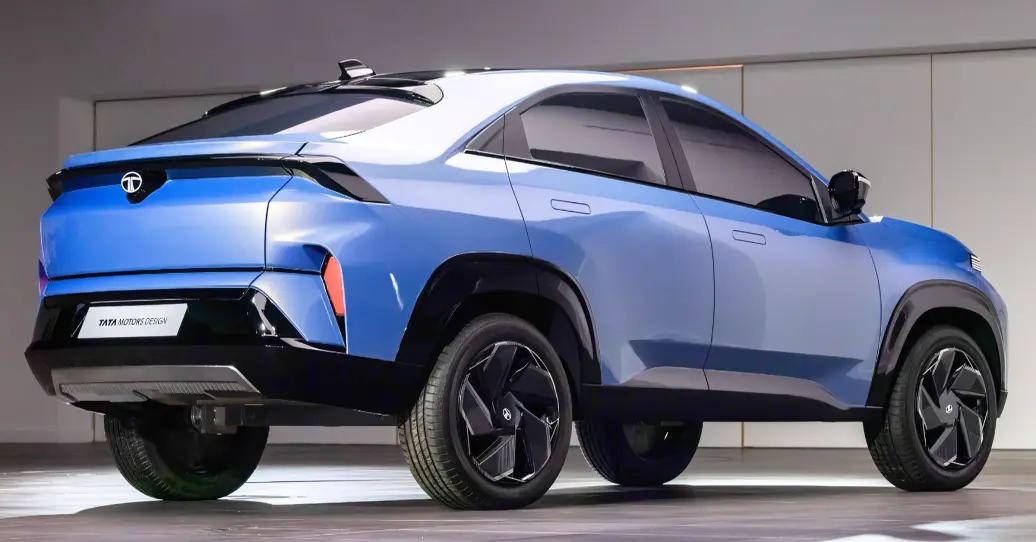 Tata Curvv EV 2025 leaked design with coupe-style body