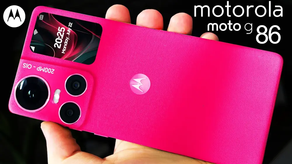 Motorola Moto G86 5G smartphone front and back view